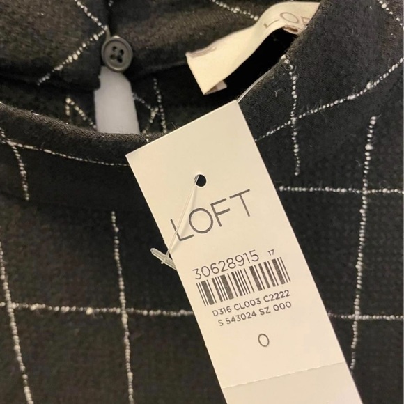 New with tags Ann Taylor Loft size 0 dress black and white. - Picture 2 of 3